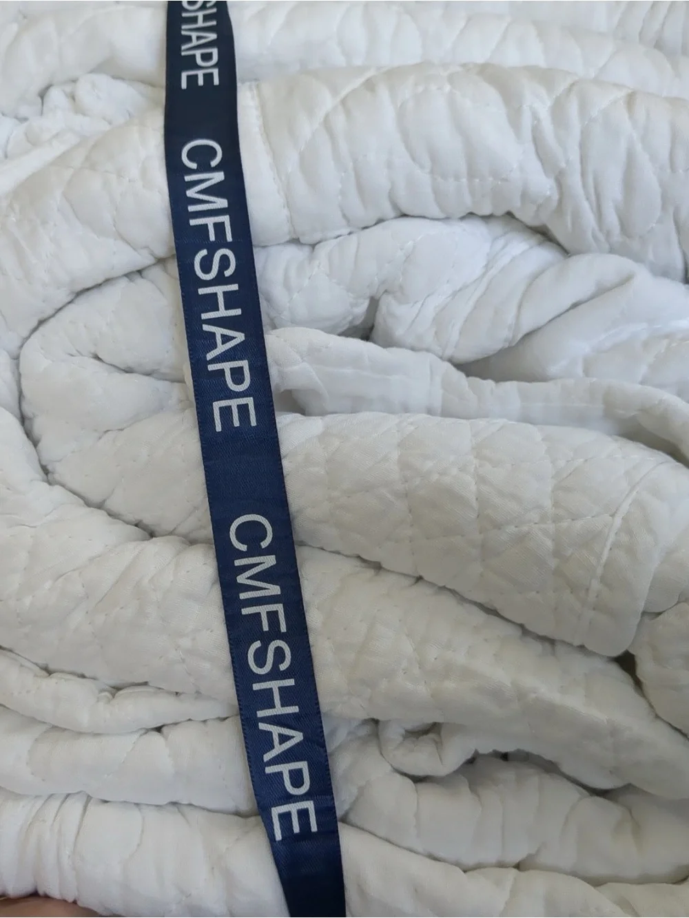 Cmfshape 100% Cotton Quilt Oversized King Size-White Bedspread 120